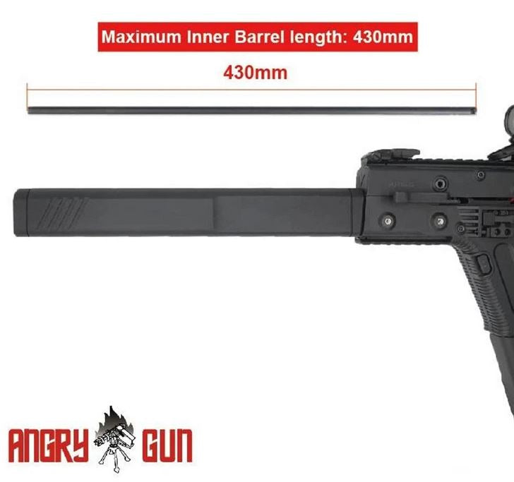 Angry Gun KVS lyddæmper 13 tommer til Krytac Kriss Vector