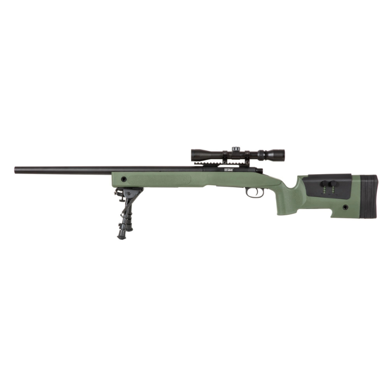 SA-S02 CORE™ Sniper Rifle med Scope og Bipod - Olive Drab