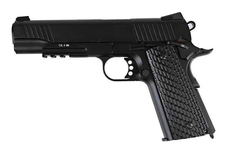 KWC M1911 Tactical CO2 Blowback Pistol - Sort, Full Metal