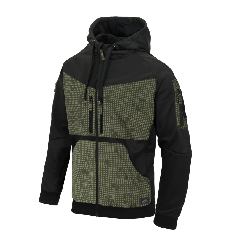 Rogue Hoodie (FullZip) - Black / Desert Night Camo