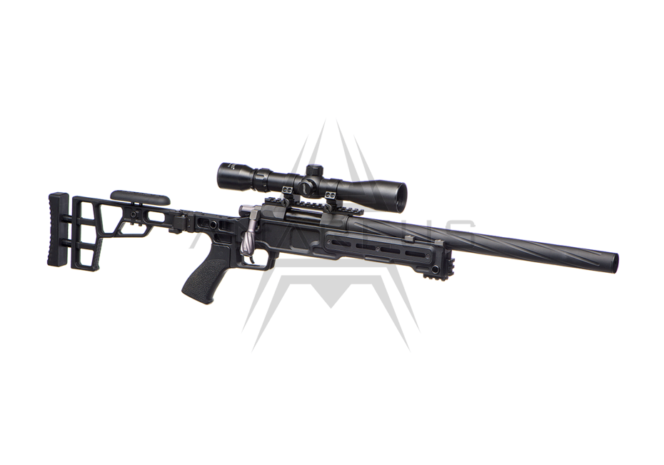 Maple Leaf MLC-S2 Tactical Chassis m/ foldbar kolbe til VSR-10 - Black
