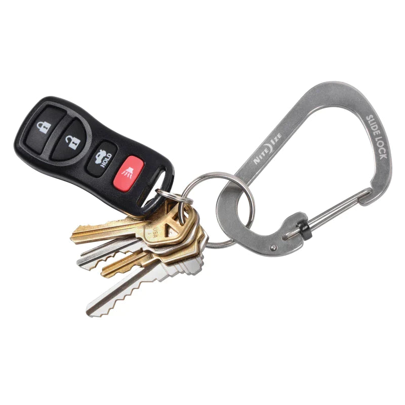 Slidelock Carabiner Stainless Steel, Black