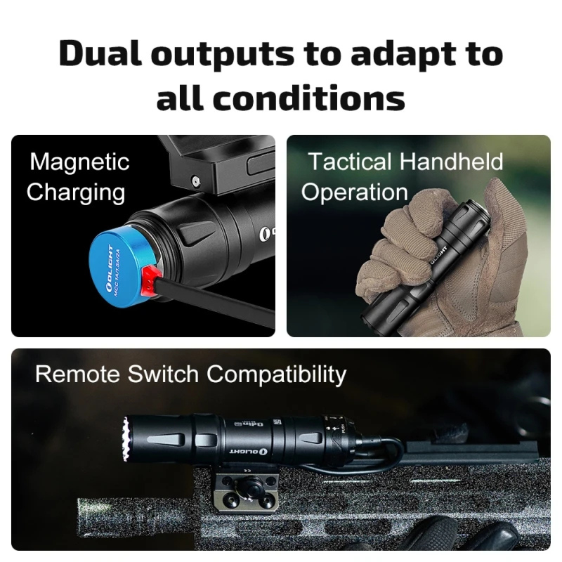 OLIGHT Odin Mini Våbenlygte 1250 lm M-LOK Sort