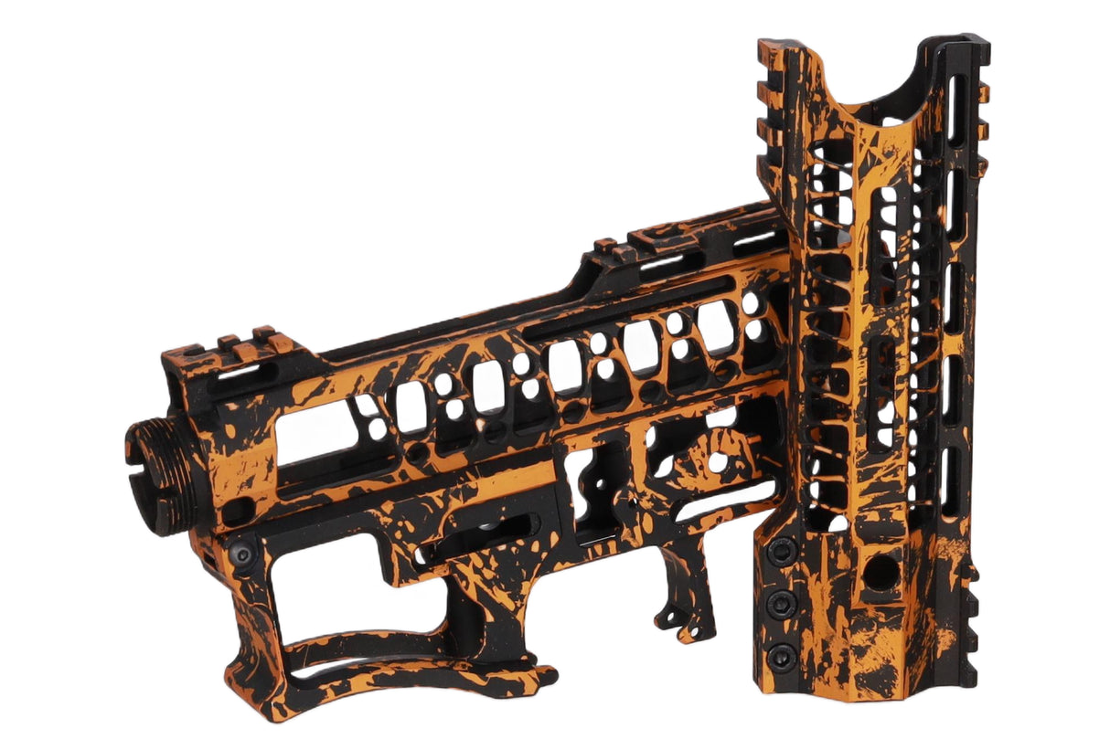 Specna Arms x Mancraft CNC Speedsoft Splash Anodised kit for M4/M16 replicas Black-Orange