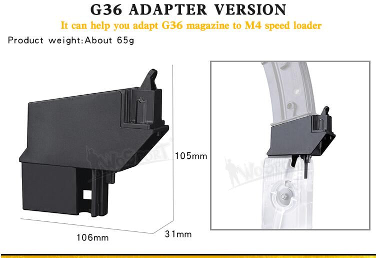 WST LEVER / M12 ODIN Adapter for G36 Magazines