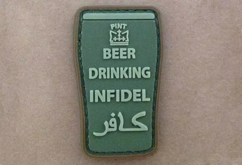 3D PATCH - Beer drinking infidel