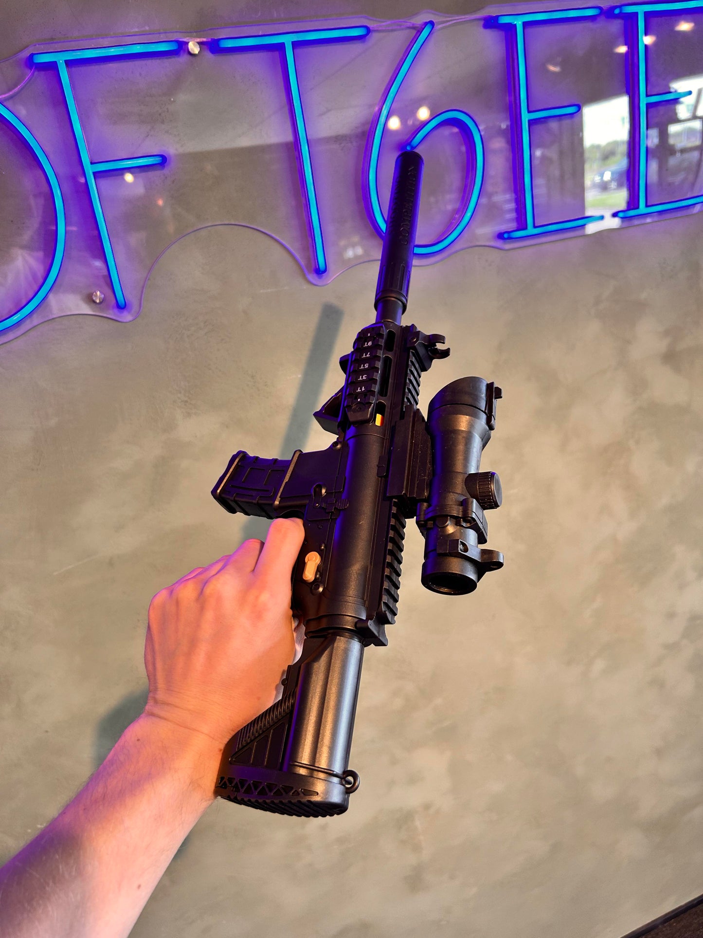 Splatter Mini M4 Gel Blaster - Sort