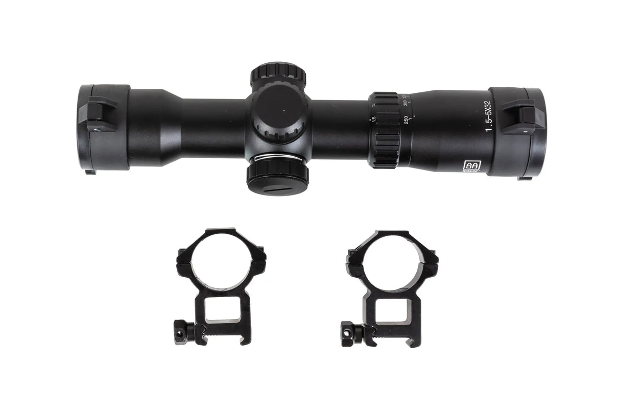 Specna Arms CORE 1,5-5x32 IR Kikkertsigte - Sort