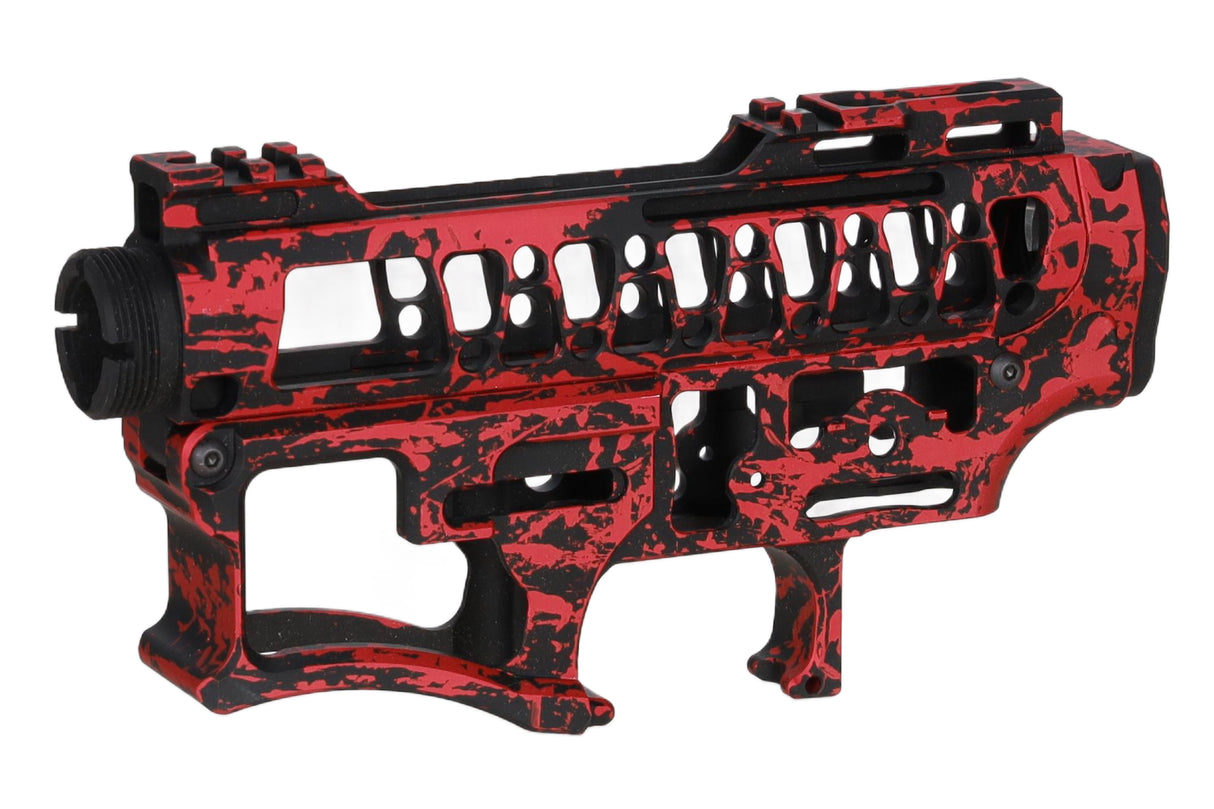 Specna Arms x Mancraft CNC Speedsoft Splash Anodised kit for M4/M16 replicas black-red