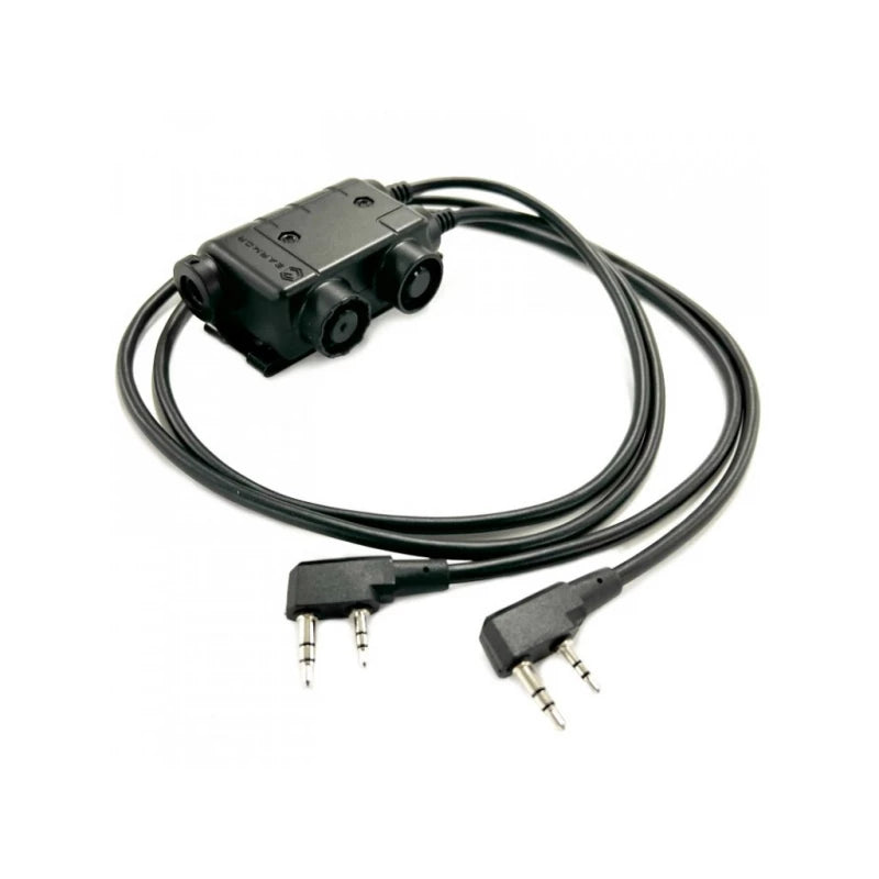 M56 DUALCOMM PTT, Kenwood / Baofeng 2-pin Connector