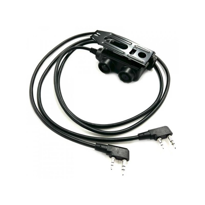 M56 DUALCOMM PTT, Kenwood / Baofeng 2-pin Connector