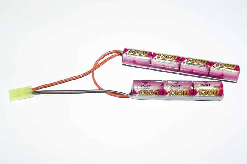 X-Cell NiMH Batteri 8,4V 1300mAh - Mini, Todelt