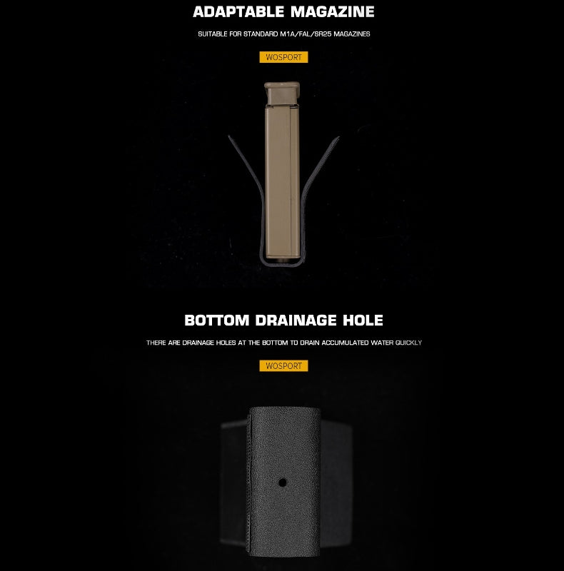 WST Kydex Insert for 7.62 Magazine Pouch, Medium