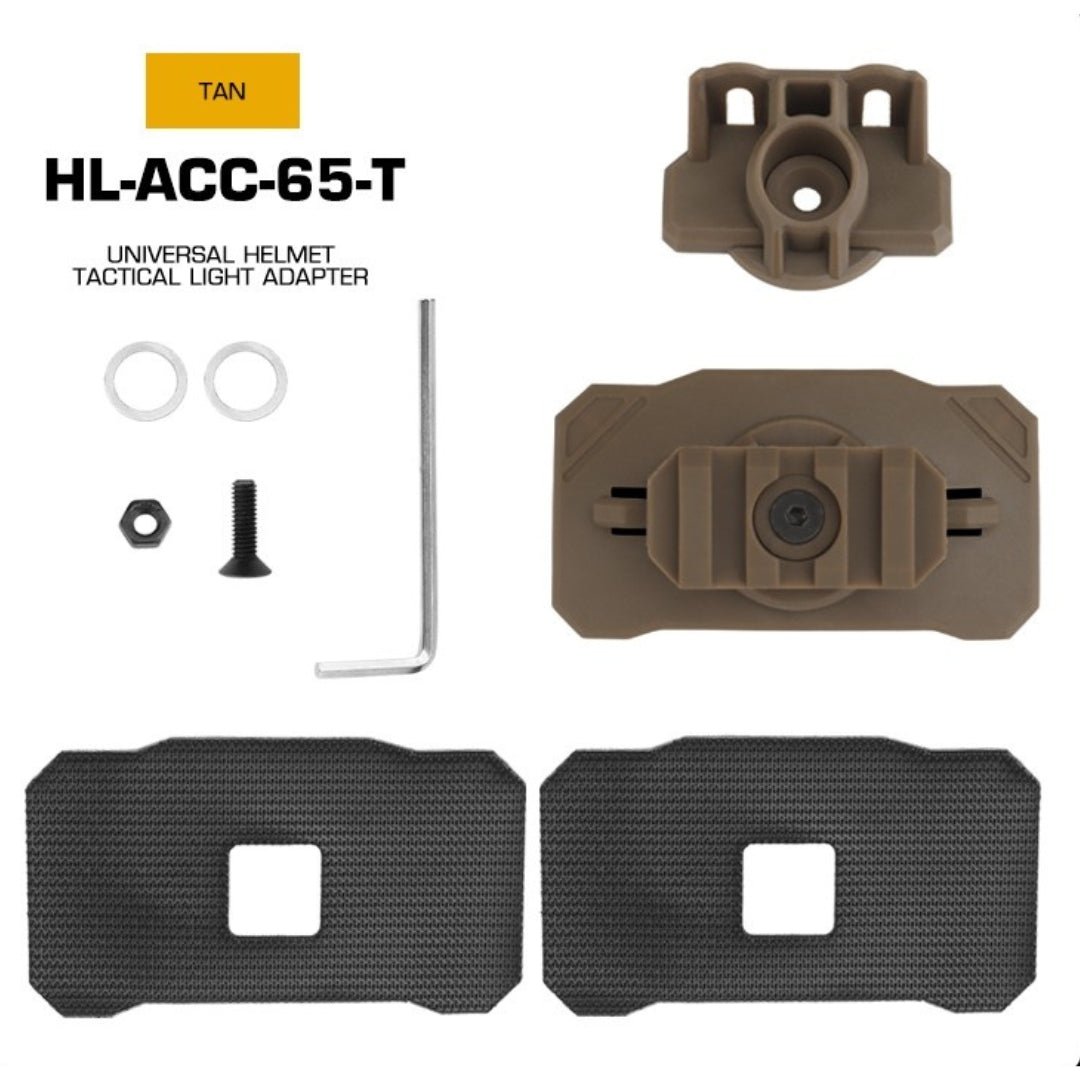 WST Universal Helmet Tactical Light Adapter, VELCRO Mount