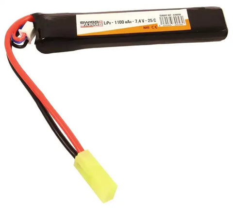 Batteri Stick, LiPo 7.4V 1100 mAh Mini Tamiya