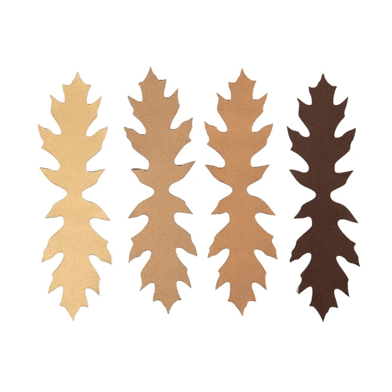 Pakke med 3D SilkLeaf Camouflage Blade, Lille (25 stk) - Brun