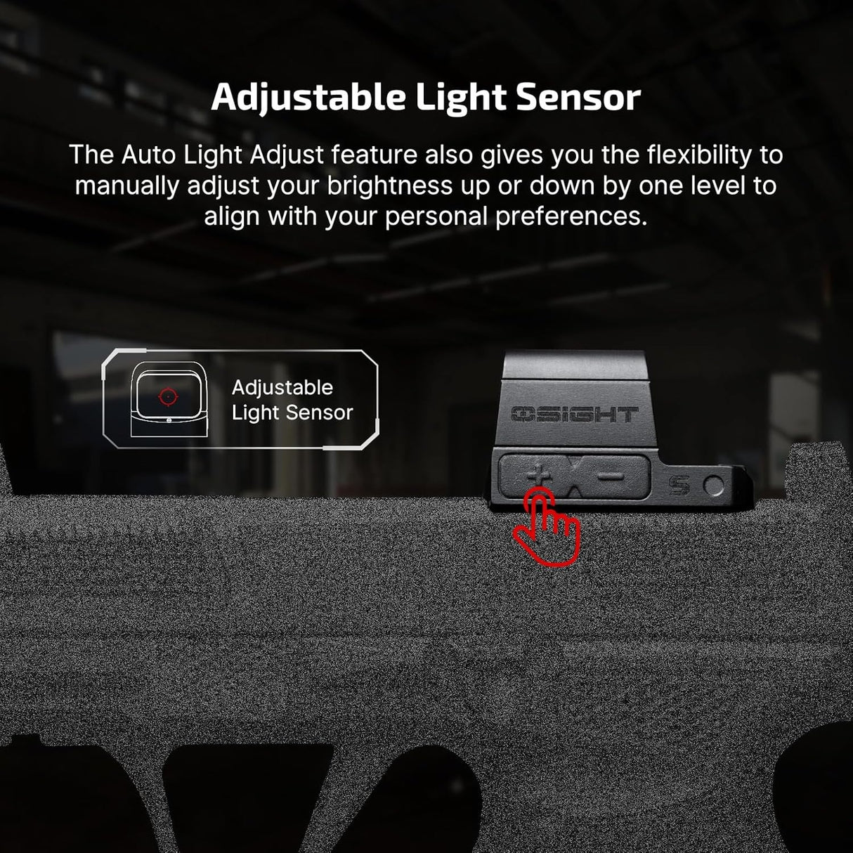 OLIGHT Osight S rødpunktsigte med magnetisk ladecover
