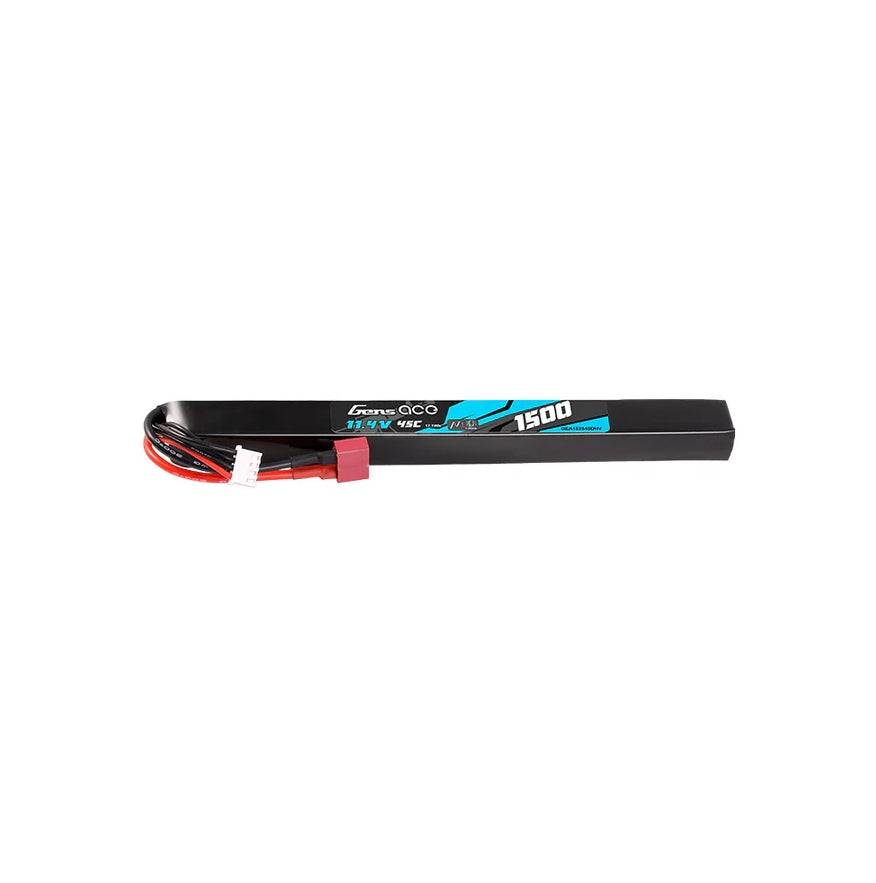Gens ACE LiHV Li-Pol batteri 11,4V 1500mAh 45C, T-Dean, stick