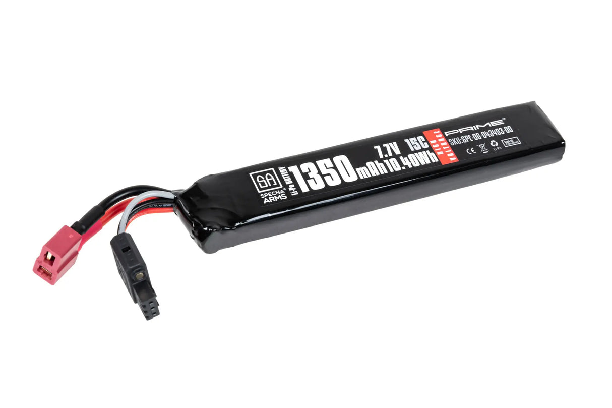 Specna Arms x Gens Ace 1350 mAh Li-Po battery 15C 7.7V High Voltage T-Deans G-Tech