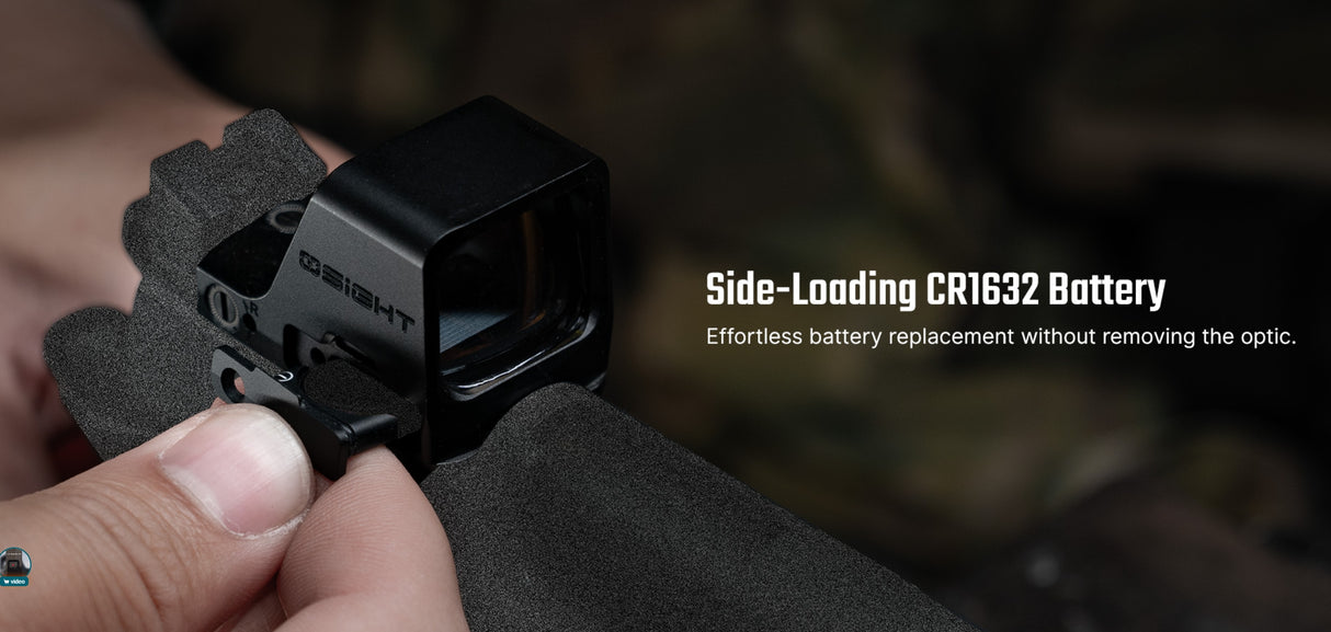 OLIGHT OSIGHT C rødpunktsigte med RMR-fodaftryk og 3 MOA-prik