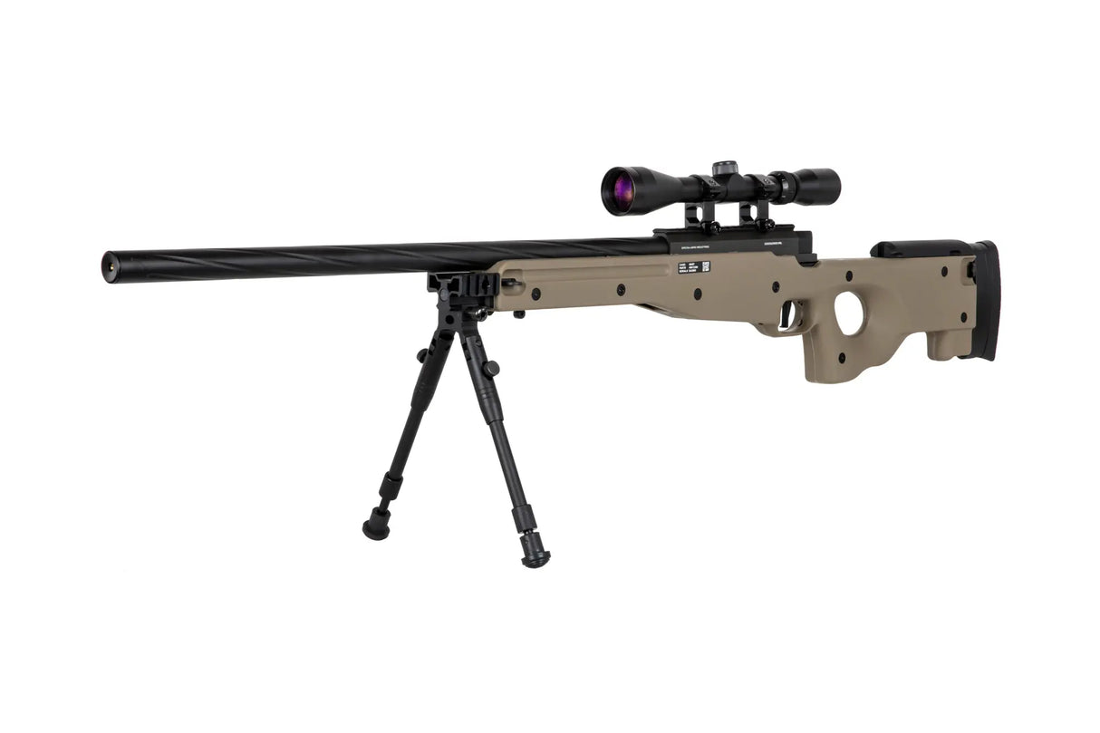 SA-S11 Sniper m/ Kikkert og Bipod 3 Joule - Tan