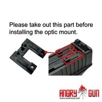 Angry Gun RMR / SRO OPF-G Red Dot Mount Plate for Marui G-Series 17 Gen5 MOS