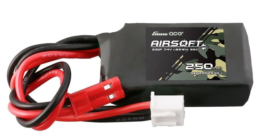 Gens ACE Li-Pol Battery 7.4V 250mAh, 35C, JST