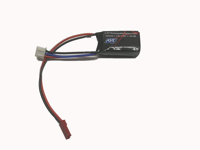 7.4V Battery 250 mAh 20C LI-PO