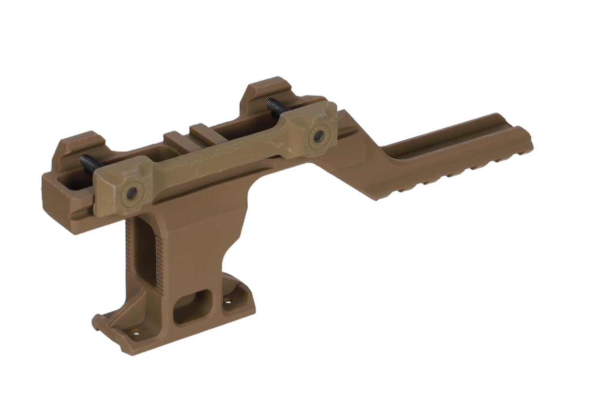 Specna Arms high mount for T1/T2 red dot sights and PEQ/NGAL devices Tan