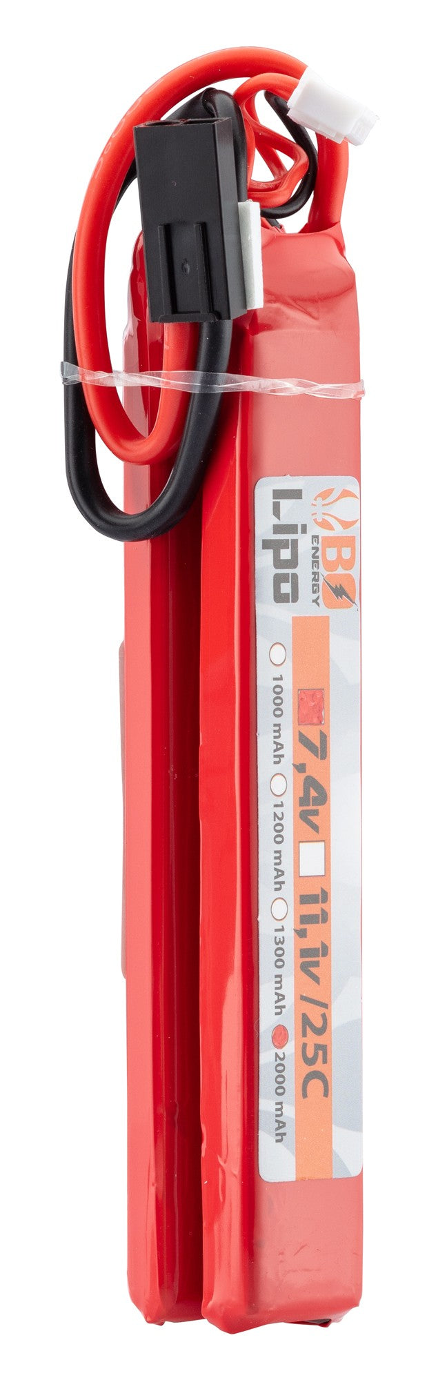 2 sticks 2S 7.4V 2000mAh 25C Lipo battery