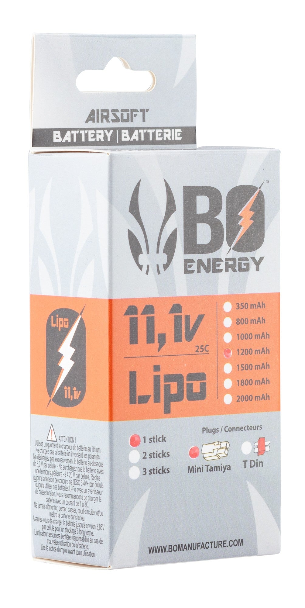 1 stick 3S 11.1V 1200mAh 25C Lipo battery