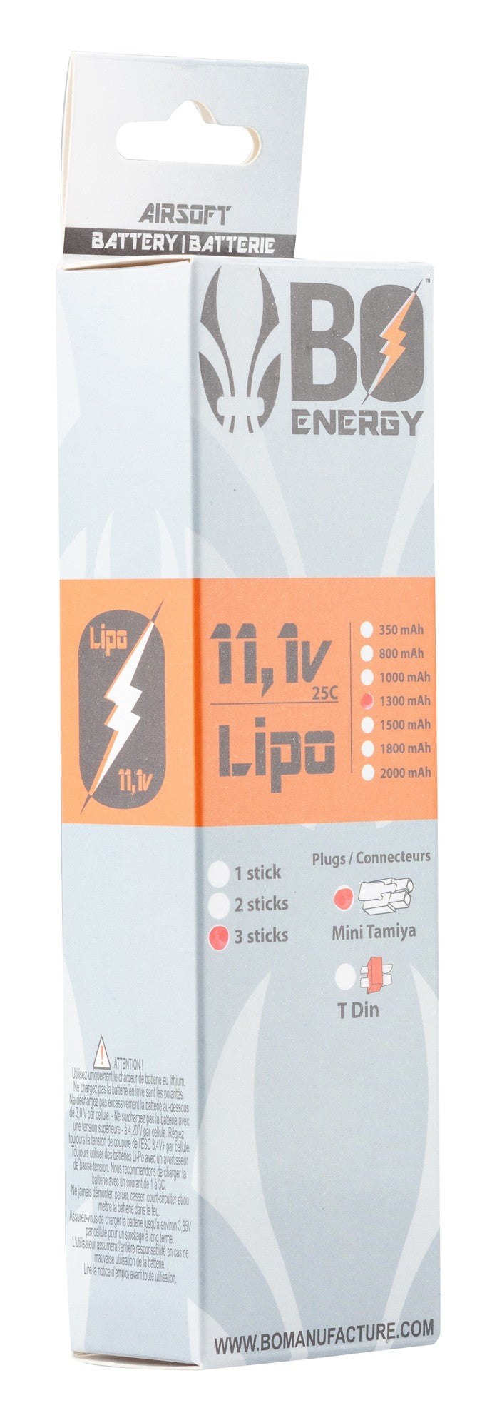 3 sticks 3S 11.1V 1300mAh 25C Lipo battery