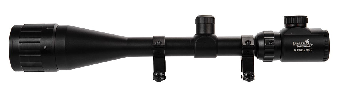 6-24x50 AOEG illuminated Red /green scope