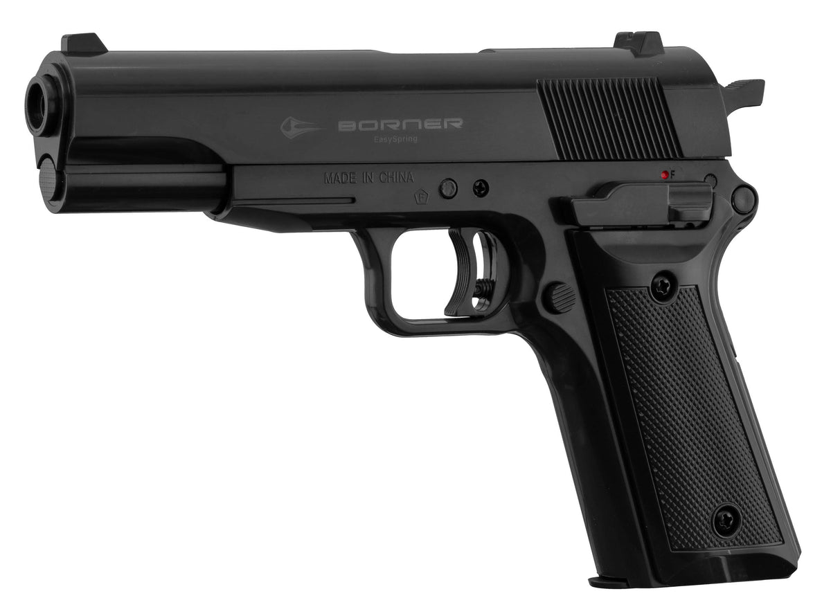 Borner EasySpring 4,5 mm BB luftpistol – inkl. mål og 250 stålkugler