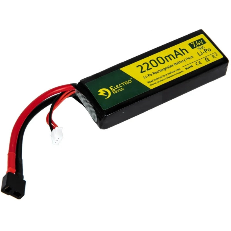 LiPO Batteri 2200mah 7.4V 50C (Dean)