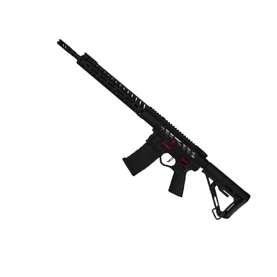 EMG F-1 UDR-15 AR15 2.0 eSilverEdge Sort/Rød RS3 Stock
