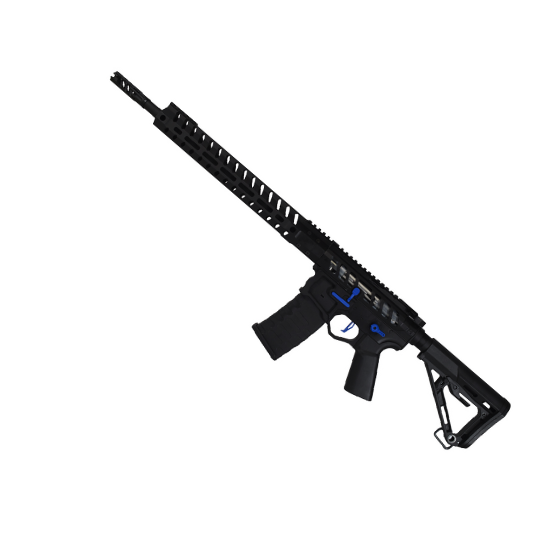 EMG F-1 Skydevåben UDR-15 AR15 2.0 eSilverEdge Sort/Blå RS3 Stock