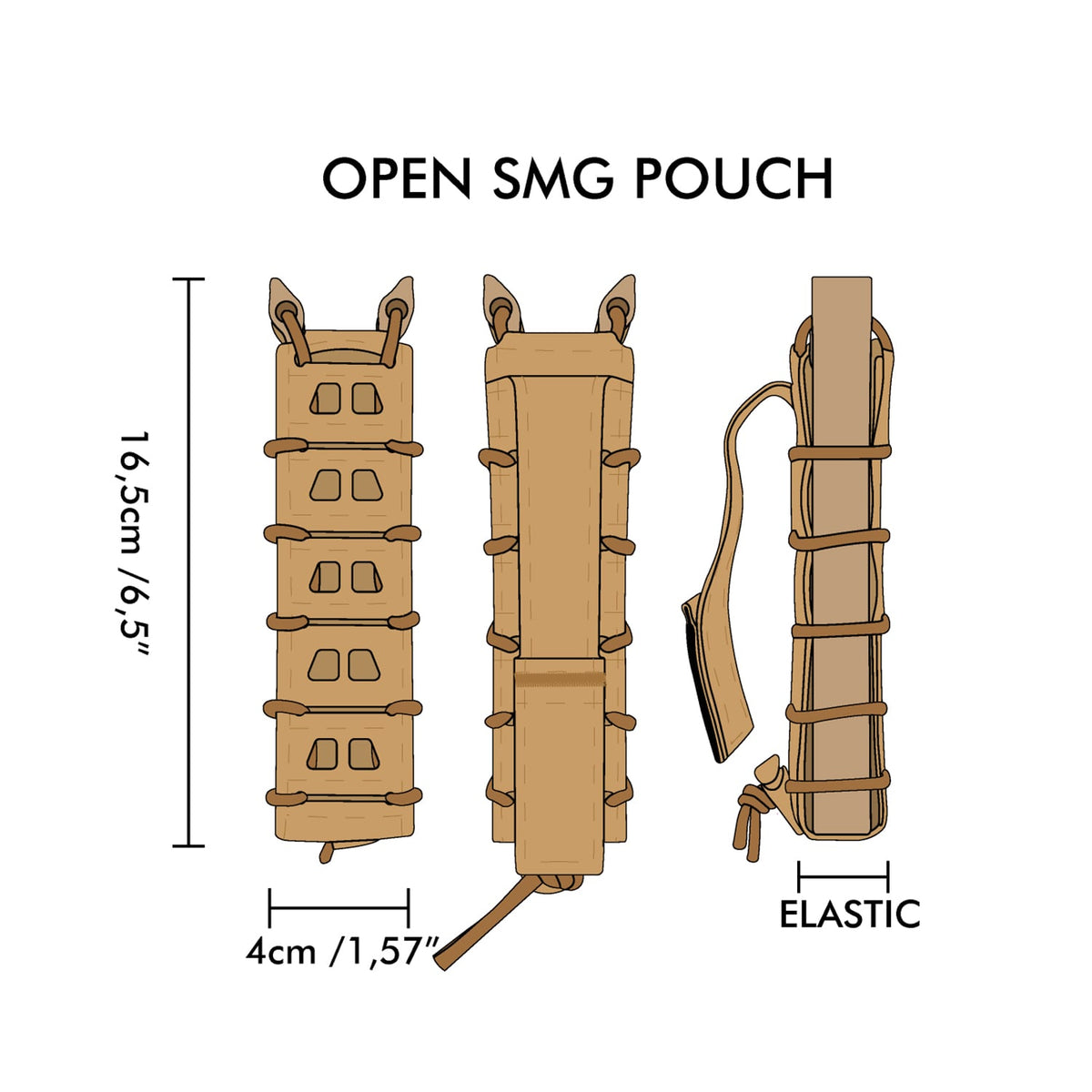 Open SMG Magasin Pouch - Red