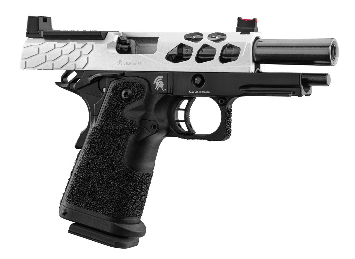 GBB Stryk Hi-Capa 4.3 Silver Lancer Tactical Airsoft Pistol