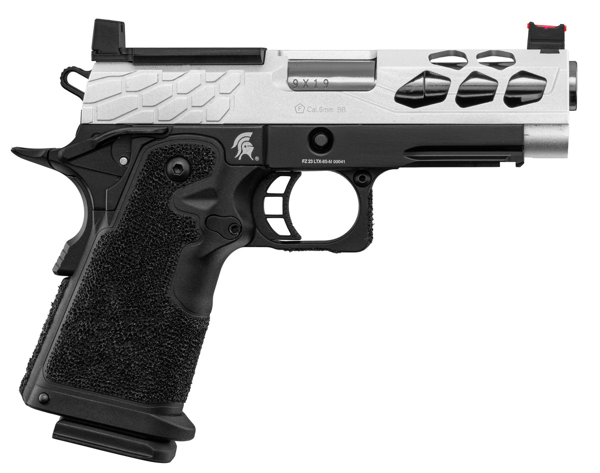 GBB Stryk Hi-Capa 4.3 Silver Lancer Tactical Airsoft Pistol