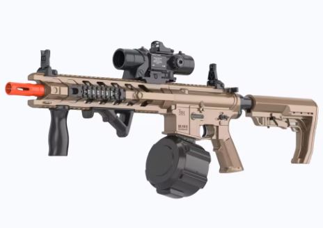 M4 Viper gel blaster tan og sort med fuldautomatisk skud | Airsoftgeek