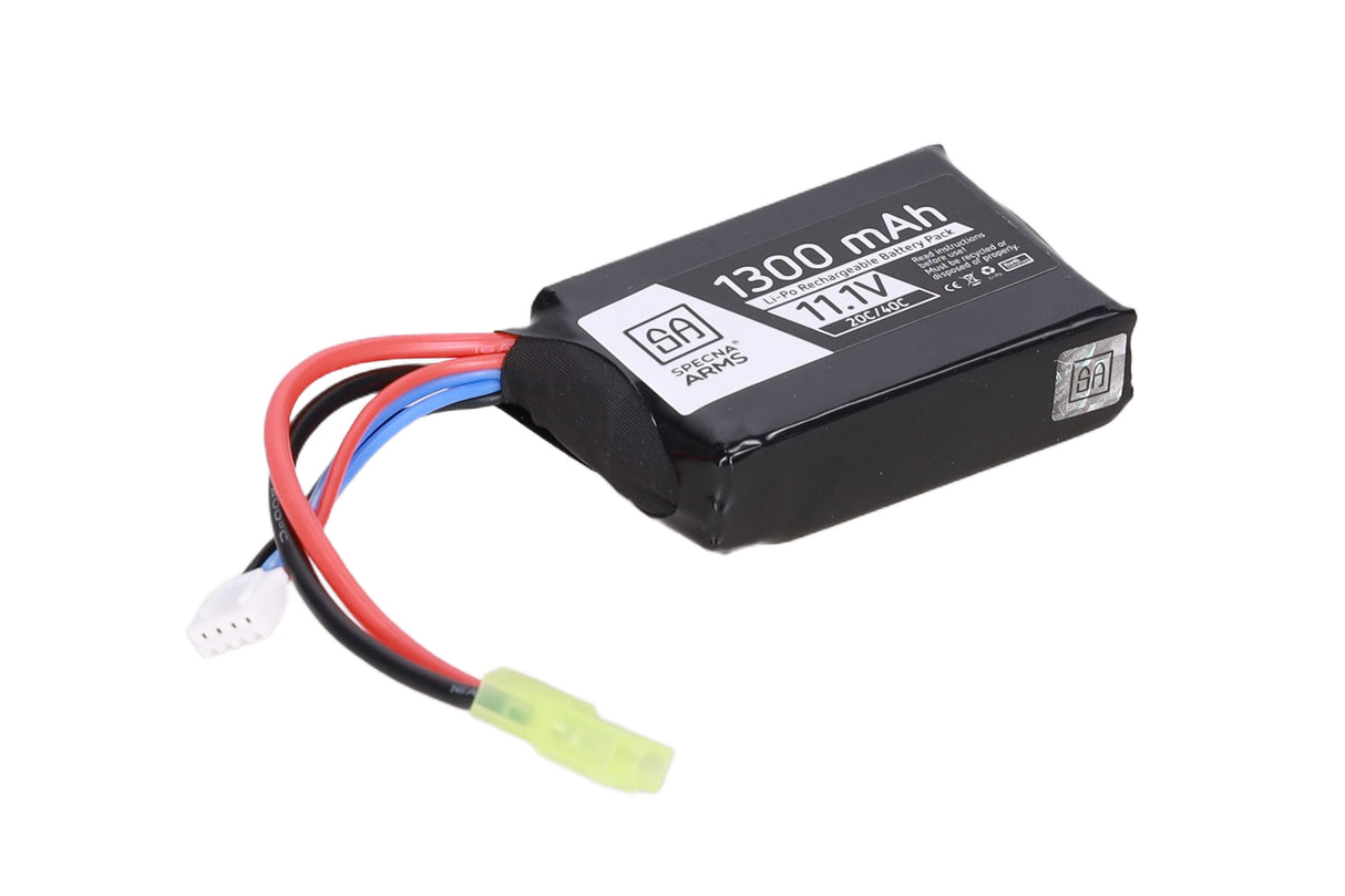 Specna Arms 1300mAh 20/40C 11.1V LiPo battery (AN/PEQ) mini tamiya
