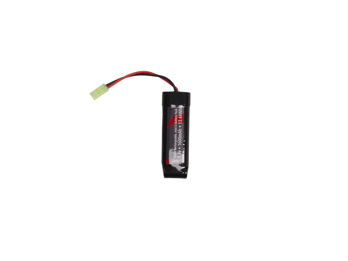 ASG Batteri - 8.4V 1600mAh NiMH mini-U Tamiya connector