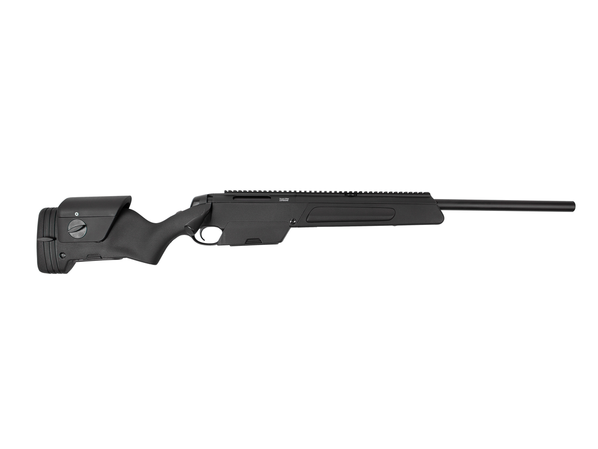 Steyr Scout Elite, Sniper rifle, Fjeder, Sort
