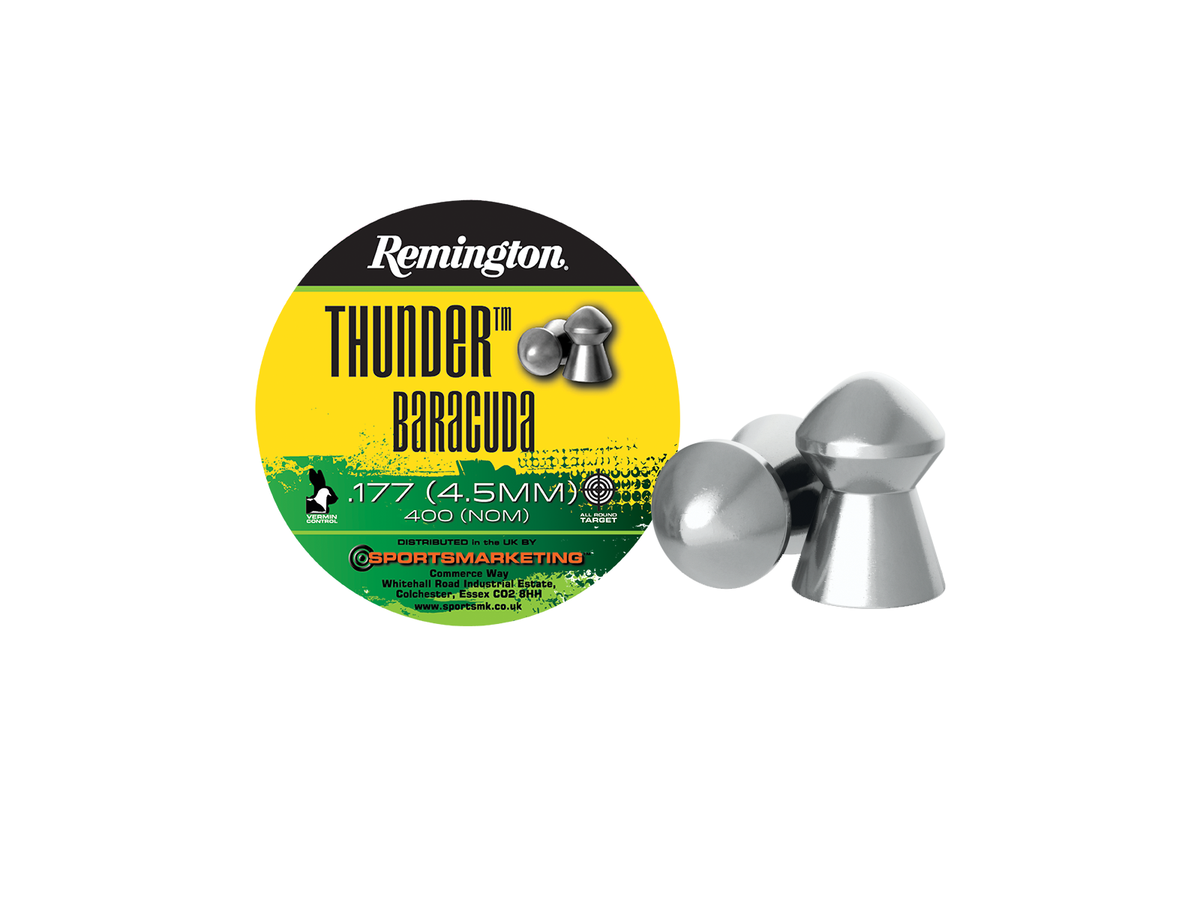 Remington Thunder Baracuda hagl, 4,5 mm, 10.6 grs, 400 stk