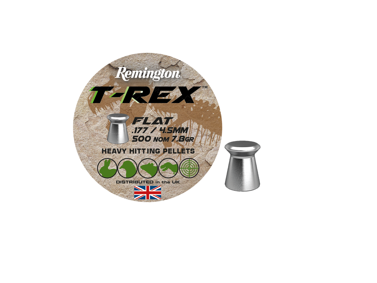 Remington T-Rex Flat hagl, 4,5 mm, 7.8 grs, 500 stk