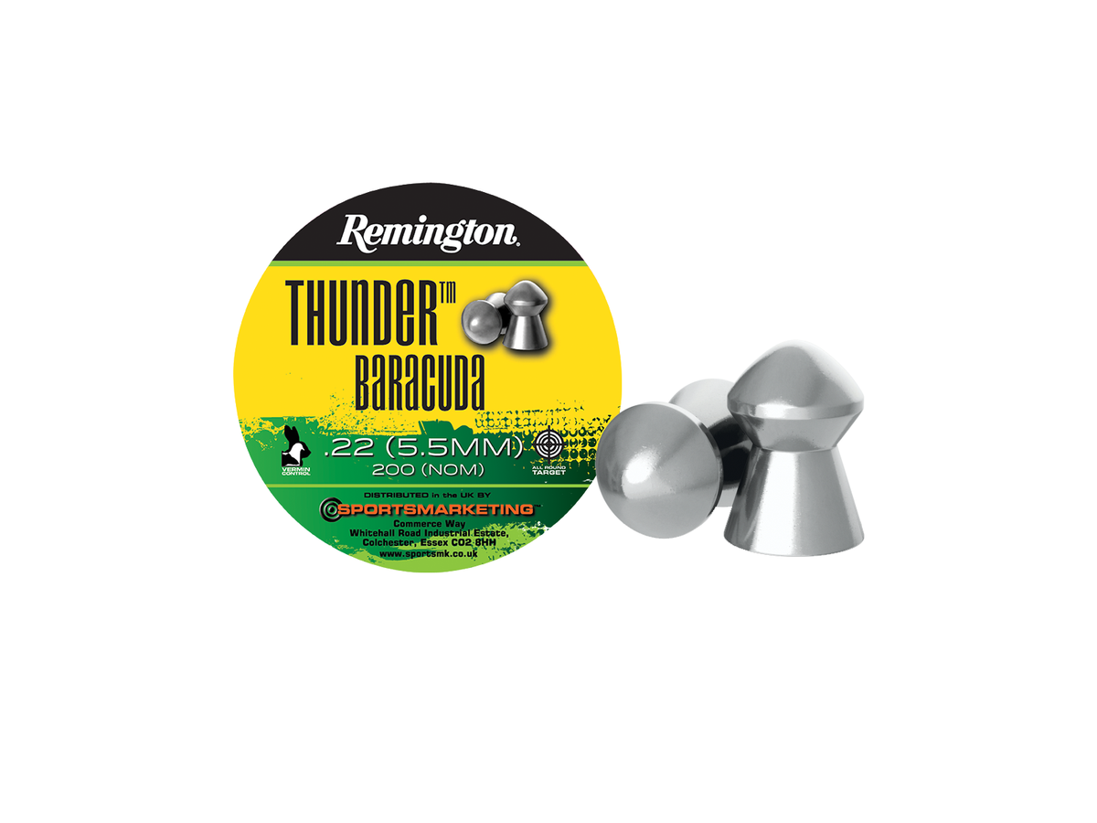 Remington Thunder Baracuda hagl, 5,5 mm, 21.14 grs, 200 stk