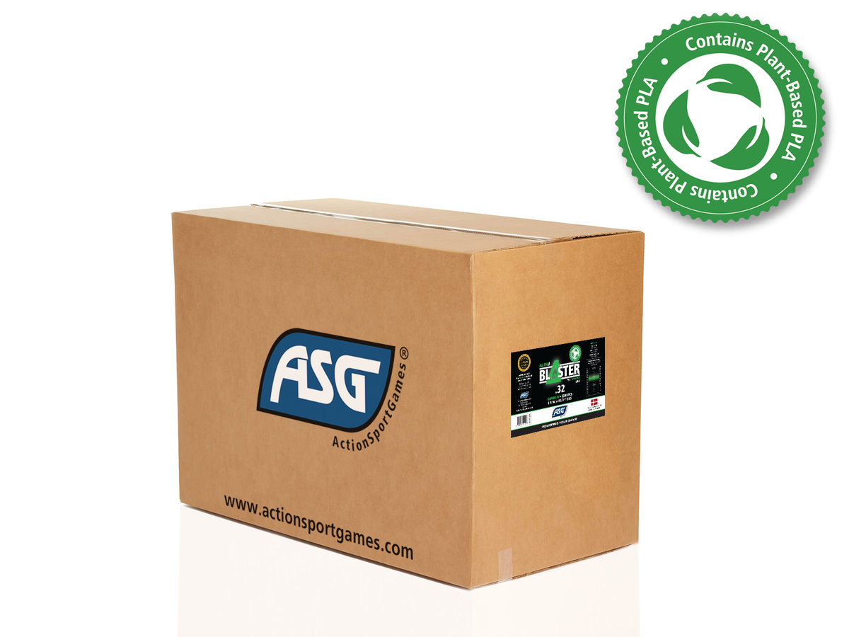 Alpha Blaster PLA Green Tracer kugler, 0,32 g - 20 kg kasse