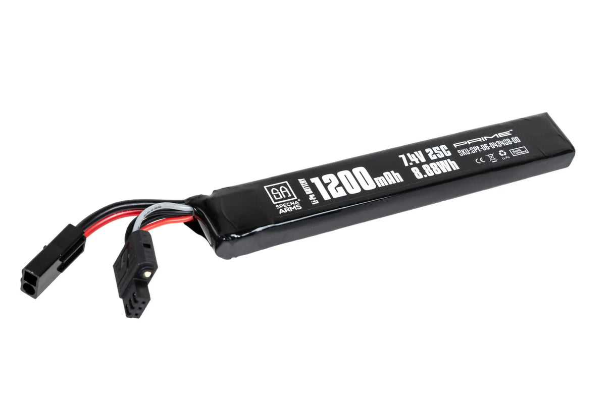 Battery Li-Po Specna Arms x Gens Ace 1200 mAh 25C 7.4V Tamiya mini G-Tech
