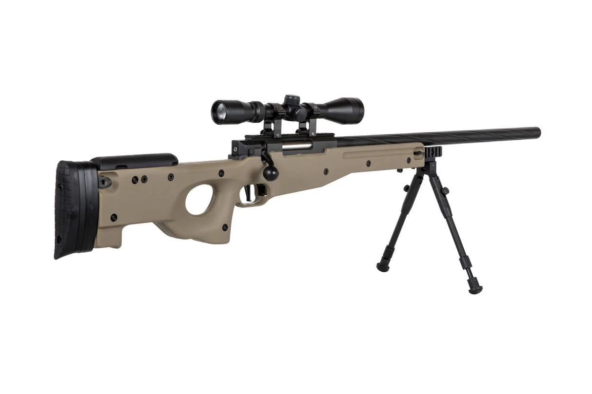 SA-S11 Sniper m/ Kikkert og Bipod 3 Joule - Tan